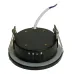 Светильник потолочный встраиваемый, 15W 230V GX53, IP44, черный, без лампы, DL544