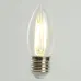 Лампа светодиодная, 960LM 6W 175-265V E27 2700K C35 прозрачная, LB-1206