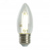 Лампа светодиодная, 980LM 6W 175-265V E27 4000K C35 прозрачная, LB-1206