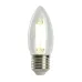Лампа светодиодная, 1300LM 8W 175-265V E27 4000K C35 прозрачная, LB-1208