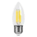 Лампа светодиодная, 1320LM 8W 175-265V E27 6400K C35 прозрачная, LB-1208