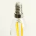 Лампа светодиодная, 1280LM 8W 175-265V E14 2700K C35 прозрачная, LB-1208