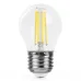 Лампа светодиодная, 980LM 6W 175-265V E27 4000K G45 прозрачная, LB-1706