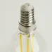 Лампа светодиодная, 960LM (6W) 175-265V E14 2700K G45 прозрачная, LB-1706