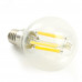 Лампа светодиодная, 1280LM 8W 175-265V E14 2700K G45 прозрачная, LB-1708