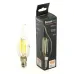 Лампа светодиодная, 960LM 6W 175-265V E14 4000K C35T прозрачная, LB-1216