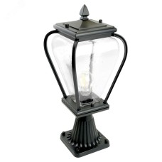 Светильник садово-парковый, 60W 230V E27 черный, PL744