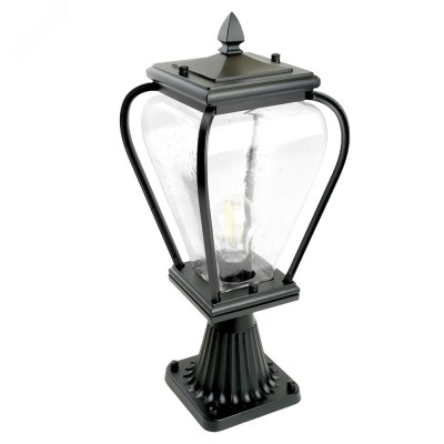 Светильник садово-парковый, 60W 230V E27 черный, PL744