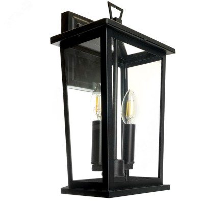 Светильник садово-парковый с клеммой в комплекте, 60W 230V E14 черный, PL751