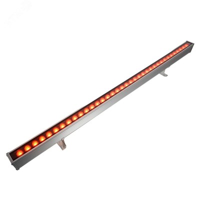 Светодиодный линейный прожектор для подсветки стен, 36LED красный, 1000*40*48, 36W 85-265V, IP65, LL-890