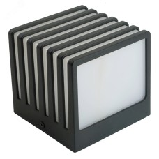 Светильник садово-парковый, 13W 230V GX53, DH0605, черный (на стену)