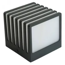Светильник садово-парковый, 13W 230V GX53, DH0605, черный (на стену)