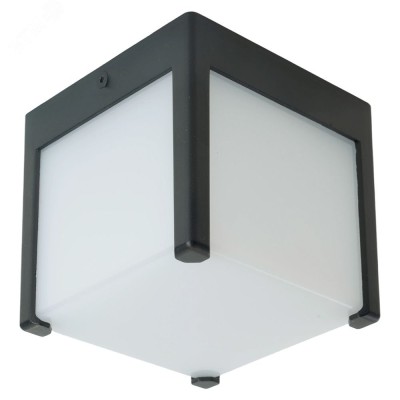 Светильник садово-парковый, 13W 230V GX53, DH0606, черный (на стену)