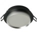 Светильник потолочный встраиваемый, 15W 230V GX53, черный + серебро, круг, без лампы, DL507