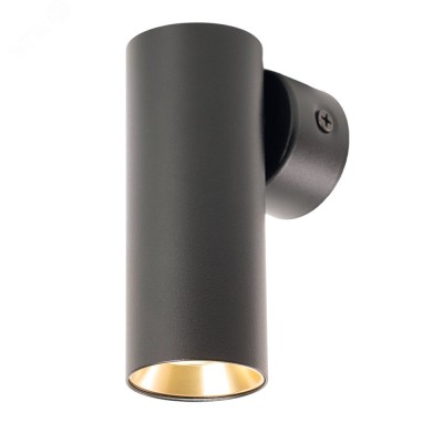 ML1015 светильник настенный под лампу GU10, черный + золото