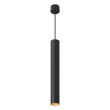 Светильник потолочный на подвесе MR11 35W, 230V, черный + золото, D40*H250 ML1018