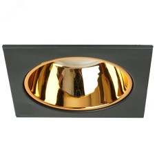 Светильник потолочный встраиваемый, MR16 G5.3, черный + золото DL3112
