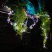 Гирлянда линейная Кластер (на проволоке), 400 LED мультиколор (с контроллером), 12м, прозрачный шнур,  IP20  CL584