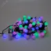Гирлянда линейная Мультишарики 230V 125 LED мультиколор, длина 12 м, черный шнур, IP20, CL585