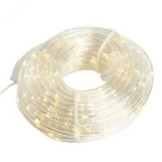 Гирлянда линейная Мини Дюралайт 220V, 260 LED 2700K с контроллером, 15м, IP20,  прозрачный шнур, CL587