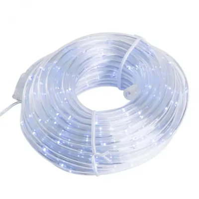 Гирлянда линейная Мини Дюралайт 220V, 260 LED 5000K с контроллером, 15м, IP20,  прозрачный шнур, CL587