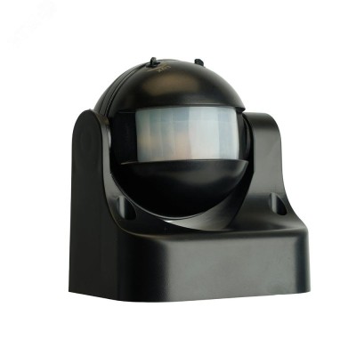 Датчик движения и освещенности 1200W 12m 180° черный, SEN11