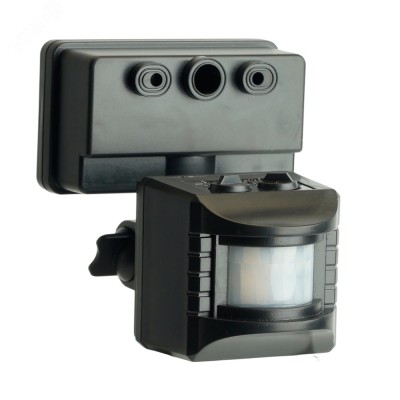 Датчик движения и освещенности 1200W 10m 120° черный, SEN15/LX02