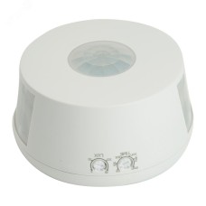 Датчик движения и освещенности 2000W 30m  360°(верт.) белый SEN19