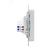 Механизм розетки TV+RJ45 (cat5) алюминий Эпика EKF