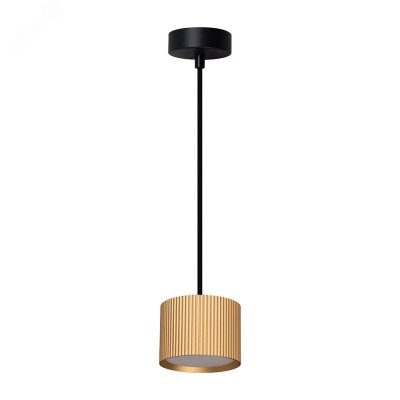 Светильник потолочный на подвесе GX53 12W 230V, золото + черный HL4588