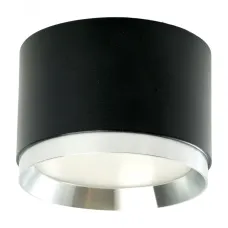 Светильник потолочный 12W,230V,GX53,черный+хром HL459