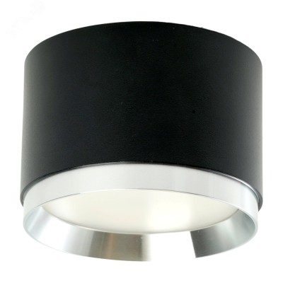 Светильник потолочный 12W,230V,GX53,черный+хром HL459