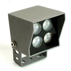 Светодиодный прожектор,  65*75*125mm, IP66 4W AC220-240V, 6400K, LL-895, квадрат