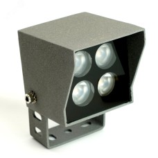 Светодиодный прожектор,  65*75*125mm, IP66 4W AC220-240V, синий, LL-895, квадрат