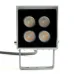 Светодиодный прожектор,  65*75*125mm, IP66 4W AC220-240V, красный, LL-895, квадрат