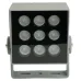 Светодиодный прожектор, 90*90*150mm, IP66 9W AC220-240V, 2700K, LL-896, квадрат