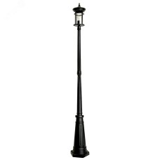 Светильник садово-парковый, 60W 230V E27 IP44 черный PL767