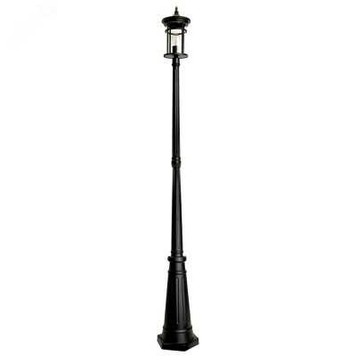 Светильник садово-парковый, 60W 230V E27 IP44 черный PL767