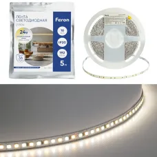 LS504 CCT-MIX 192SMD(2835) 16Вт/м 24V 5000*8*1.44мм 3000К+6500K, IP20