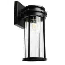 Светильник садово-парковый 40W 220-240V E27 черный (на стену вниз) PL781