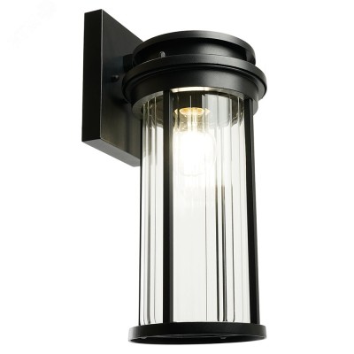 Светильник садово-парковый 40W 220-240V E27 черный (на стену вниз) PL781