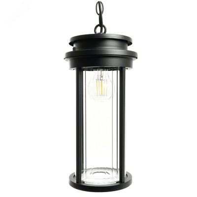 Светильник садово-парковый, 40W 220-240V E27 черный (на цепочке 800мм) PL785