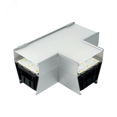 Светильник коннектор 5W 550Lm 3000К-4000К-6400K, T-образный, с ручным переключением режимов, серебро, 160*115*70мм возмож. соедин. в линию,AL4036T серия RetailRay