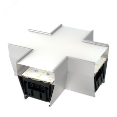 Светильник коннектор 6W 660Lm 3000К-4000К-6400K, X-образный, с ручным переключением режимов, серебро, 160*160*70мм возмож. соедин. в линию,AL4036X серия RetailRay