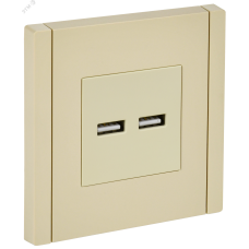 FORTE&PIANO Розетка USB A+A 3,1А FP449 ваниль IEK