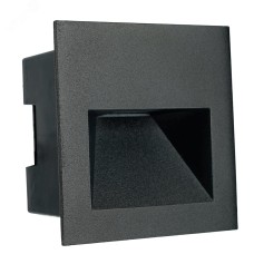 Светильник встраиваемый светодиодный, 3W, 4000K, IP65, черный, LN013-1