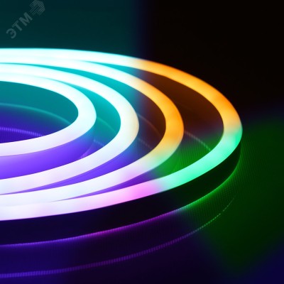 Лента светодиодная,72SMD(5050)/м 8Вт/м 220V IP67 50м, RGB , FERON LS720 с 1 контроллером, 1 вилкой, 2 заглушками, 10 крепежами в комплекте