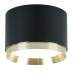 Светильник потолочный 12W,  230V, GX53,  черный + золото HL459