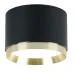 Светильник потолочный 12W,  230V, GX53,  черный + золото HL459