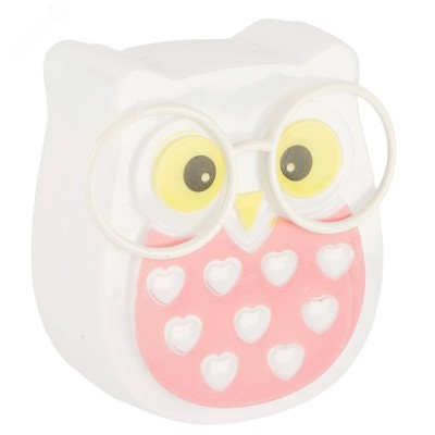 "Светильник-ночник ""Сова"" 3LED 0,5W 220V белый , FN1169"